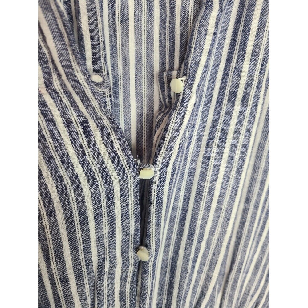 Rails Jasmine Tibet Stripe Lightweight Linen Long… - image 4